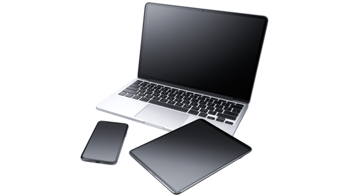 An image of a laptop, tablet, & mobile device.