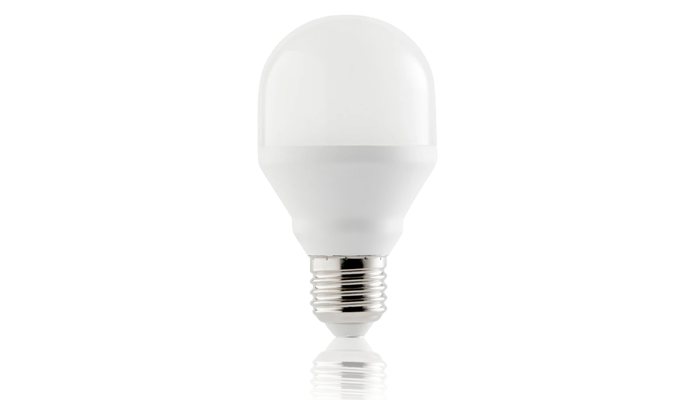 A white light bulb