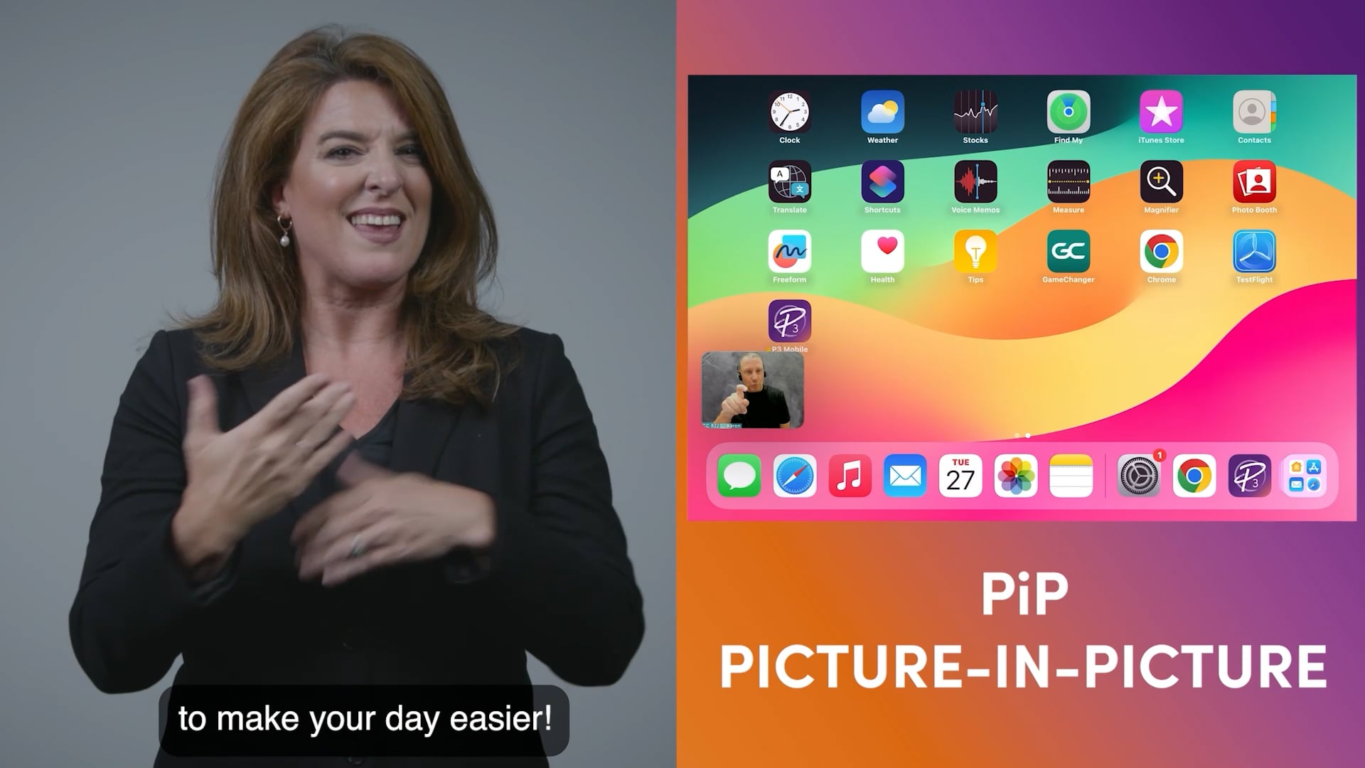 Picture-in-Picture (PIP) for mobile announcement